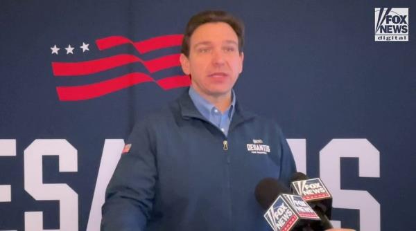 DeSantis vows he's 'going to show up' as blizzard co<em></em>nditions in Iowa sidetrack the presidential campaign