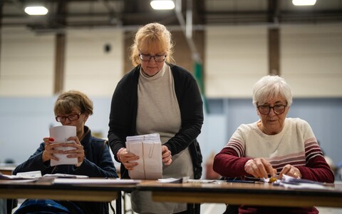 Ballots are counted in the Kingswood