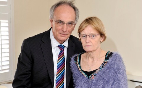 Peter Bone with his former wife, Jennie