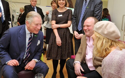 The then Prince of Wales visiting the Macmillan Cancer Support unit in University College Hospital in central Lo<em></em>ndon in 2013