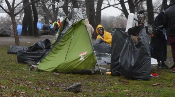 Randall's Island encampment.