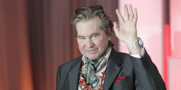 Val Kilmer waving after the debut of his docu<em></em>mentary Val