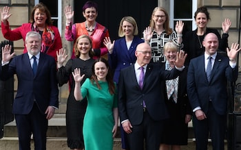 John Swinney with his Cabinet