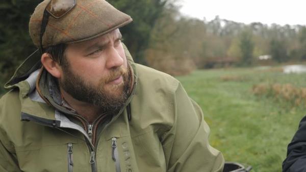 Phil Parker, a riverkeeper who maintains a stretch of the River Test