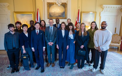 Independent fashion business owners attending the first Lo<em></em>ndon Fashion Week event at No10 in two years