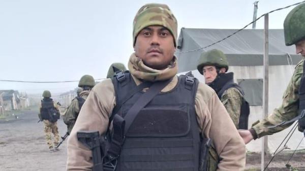 Ganesh, 35, in a training camp in Russia.