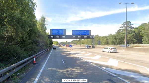 M25 junction 10 towards A3 northbound