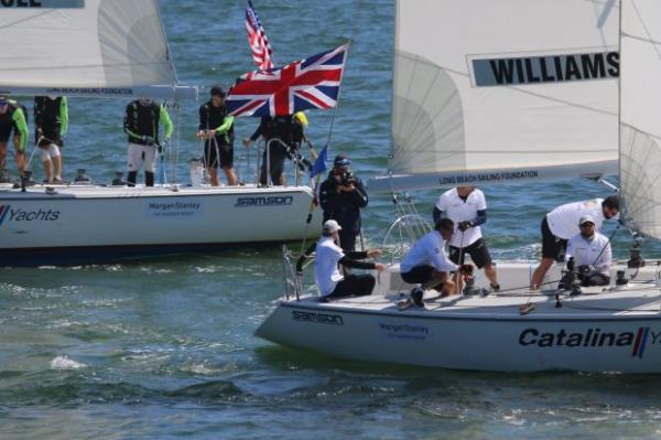 American Chris Poole , left, and Ian Williams of Great...