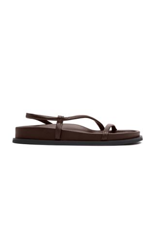 City Leather Flip-Flop Sandals