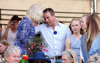 Camilla, Peter Phillips, Isla Phillips and Savannah Phillips