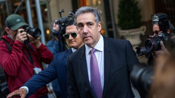 Michael Cohen  leaves home to testify in Republican presidential candidate and former U.S. President Do<em></em>nald Trump's criminal trial in New York.</p>

<p>　　Pic Reuters