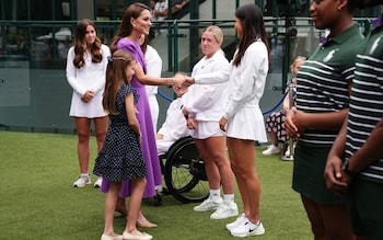 The Princess shakes Emma Raducanu's hand