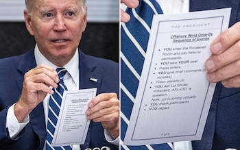 'YOU take YOUR seat'... 'YOU thank participants'... Biden's staffers were taking no chances