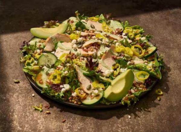 Panera balsamic chicken greens and grains salad