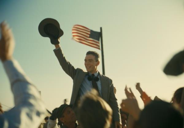 Cillian Murphy as J. Robert Oppenheimer in OPPENHEIMER