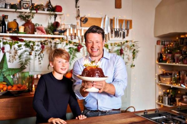 Jamie Oliver and Buddy.