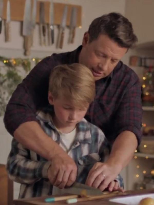 Jamie Oliver and Buddy.