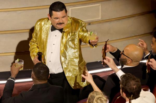 Guillermo Rodriguez at the 2024 Oscars. 