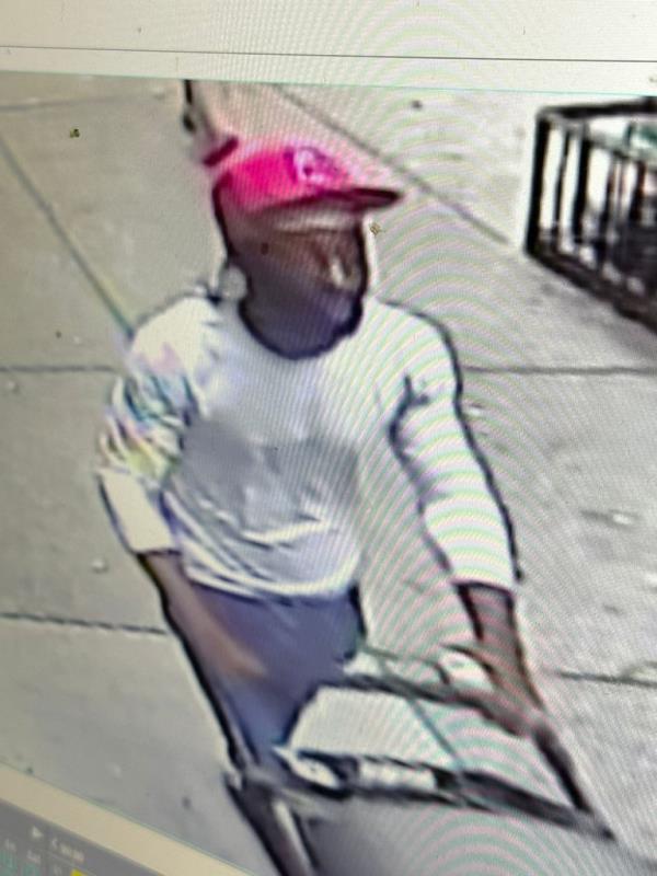 Stroller-pushing perp Sam Mensah is seen walking on the Upper East Side, in a surveillance image.