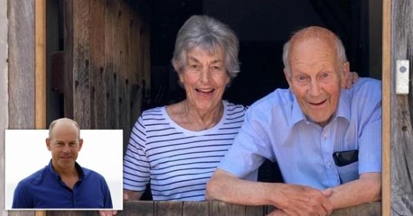 Phil Spencer with mum and dad