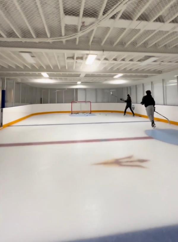 The ice rink is just one of many sweet amenities inside the $12.5 million property.