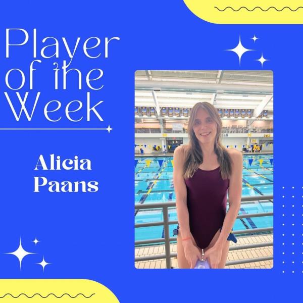 Alicia Paans is a 31-year-old trans athlete on the University of Michigan Women's Club Water Polo team.