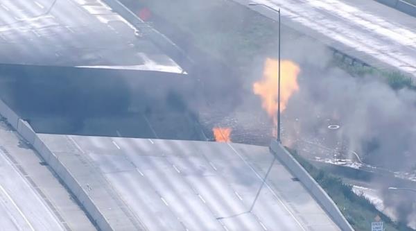 Unbeknownst to him at the time, the northbound overpass had collapsed. 