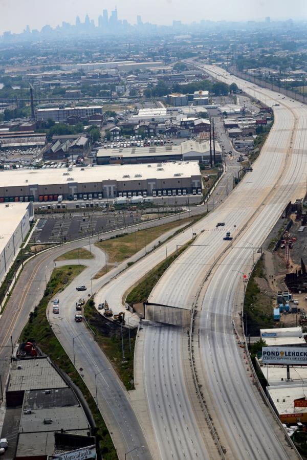 Officials scrambled to set up alternative routes for commuters after the busy highway was shut down. 