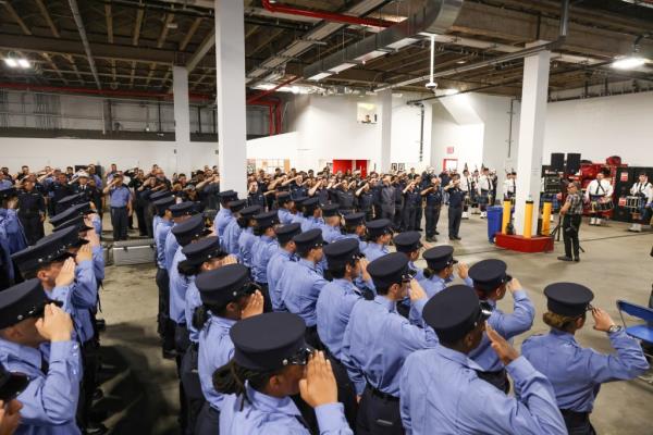 Hundreds of FDNY members gathered with Russo's friends and family for the plaque dedication ceremony Wednesday