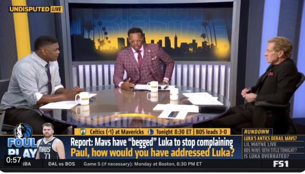 Paul Pierce said that NBA officials think Luka Do<em></em>ncic is an 'asshole' on FS1's 'Undisputed' on Friday.