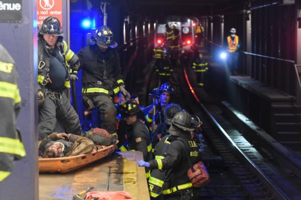 The unidentified 45-year-old man was seen strolling on the tracks inside the tunnel at the 2nd Avenue and East Houston Station at 4:28 a.m. when an F train leaving the station struck him, police said.