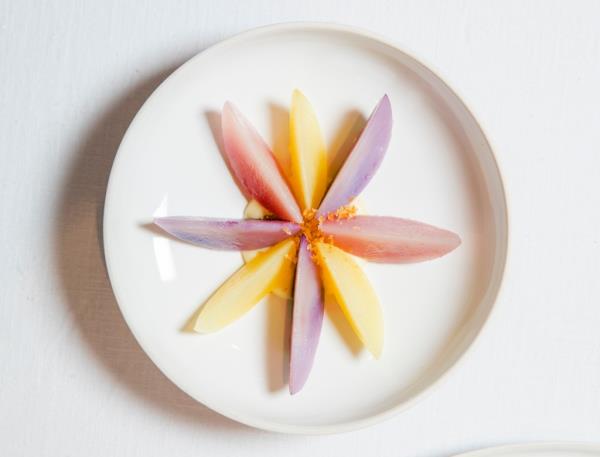 A plated dish at Eleven Madison Park