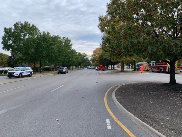 Along with the school lockdowns and evacuating the local businesses, police shut down the intersection in front of the shopping plaza.