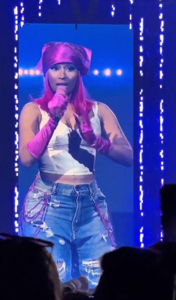 Nicki Minaj performing in England