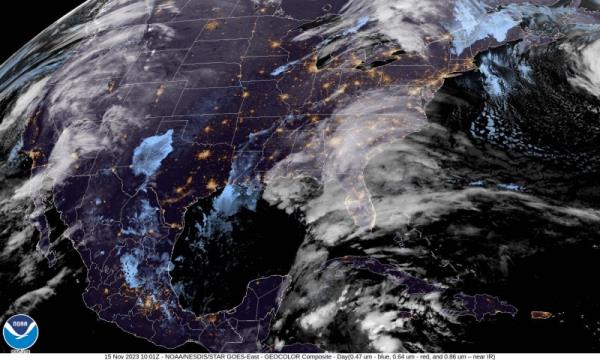 As millions plan to travel for the holidays, a cold front and a storm system off the eastern seaboard are expected to hit the Northeast. 