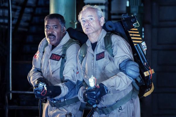 Bill Murray and Ernie Hudson in the movie Ghostbusters: Frozen Empire, 2024