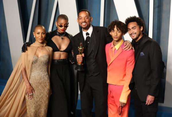 Smith family at Oscars 2022