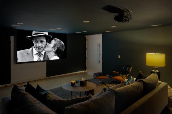 The home theater. 