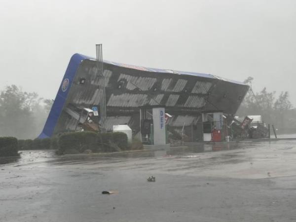 Photos showing devastation casused by Hurricane Idalia in Perry, Florida (Picture: Leslie Fletcher via WCTV)