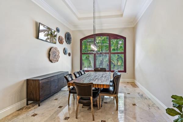 The formal dining room.