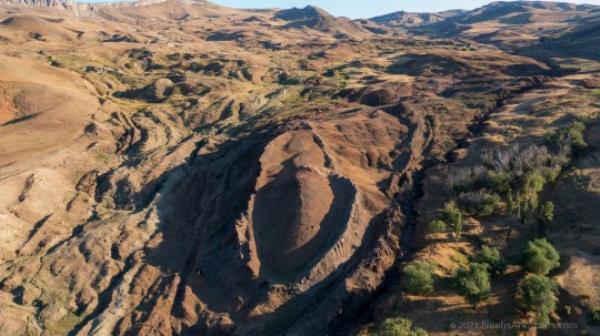 The Durupinar formation on Mount Ararat, thought to be the final resting place of Noah's Ark