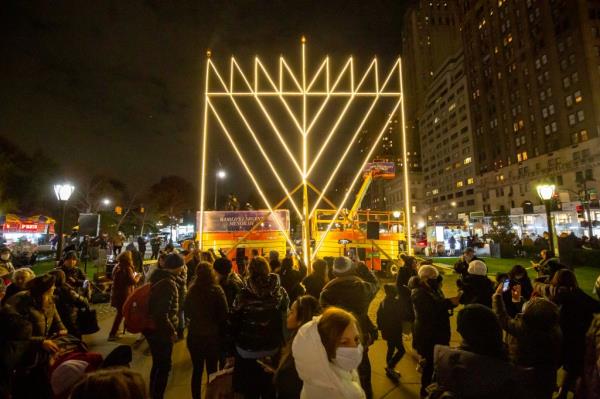 Menorah in Manhattan