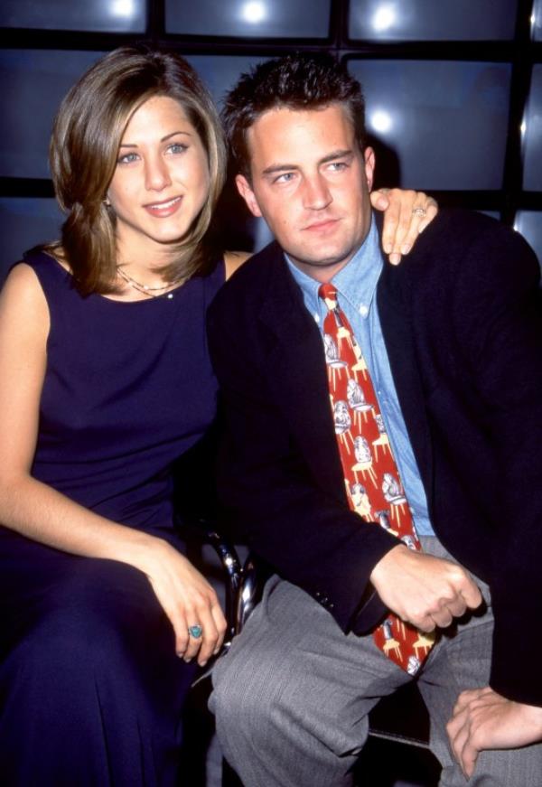 Jennifer Aniston and Matthew Perry in 1995.