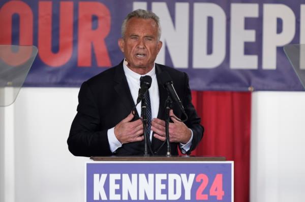 Kennedy Jr. plans to announce his running mate at an event in Oakland, Calif. on March 26, 2024.