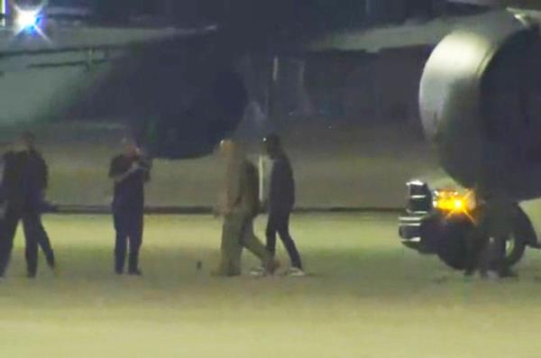 King is seen arriving in San Anto<em></em>nio on Sept. 28, 2023 after being freed from North Korea weeks after he had crossed into the country. 