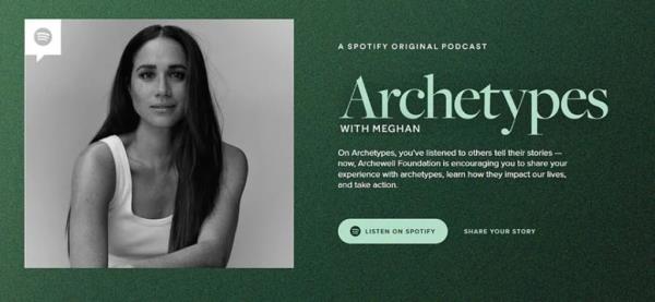 Meghan Markle new Spotify podcast Archetypes