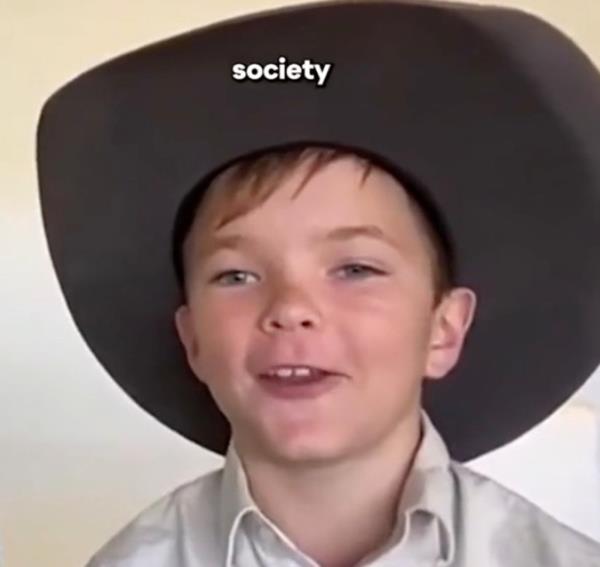 This young boy's vegan joke on 