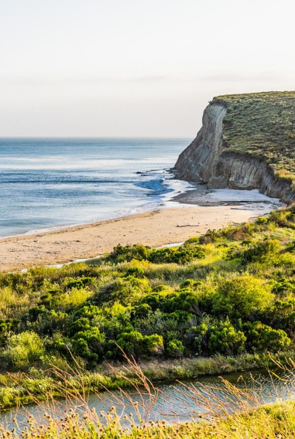 The estate features private access to Little Drakes Beach.