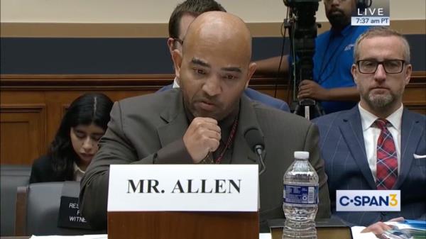 FBI whistleblower Marcus Allen testifying