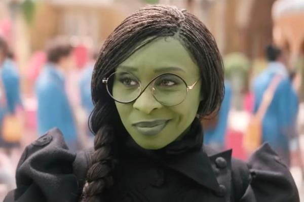 Cynthia Erivo as Elphaba in the film 